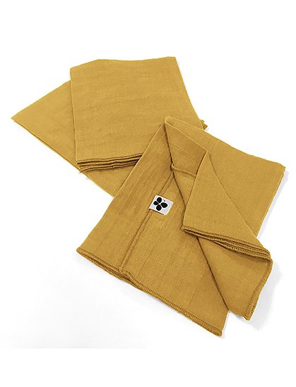 3er Set Servietten Gaia40 x 40 cm von L'EFFET PAPILLON 