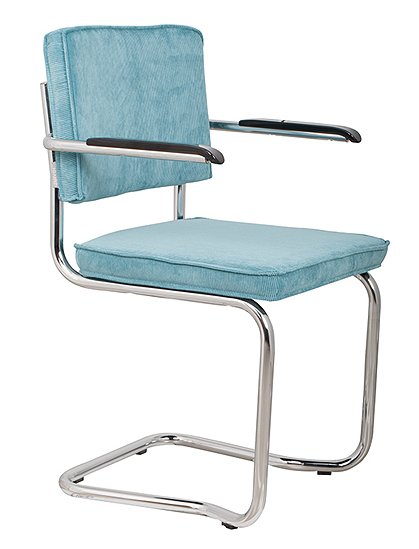 Stuhl Ridge Kink Rib 85 x 48 x 60 cm von ZUIVER