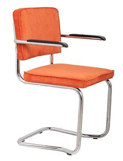 Stuhl Ridge Kink Rib 85 x 48 x 60 cm von ZUIVER