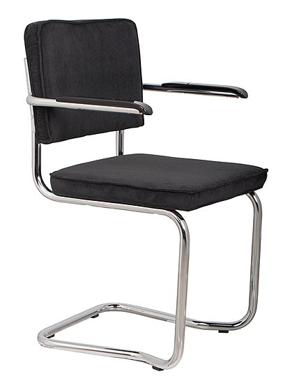 Stuhl Ridge Kink Rib 85 x 48 x 60 cm von ZUIVER