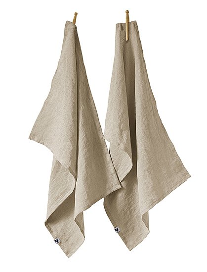 2 Geschirrhandtücher SolineLeinen 70 x 50 cm von L'EFFET PAPILLON 