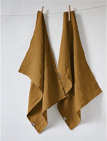 2 Geschirrhandtücher SolineLeinen 70 x 50 cm von L'EFFET PAPILLON 