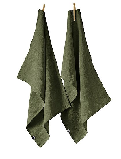 2 Geschirrhandtücher SolineLeinen 70 x 50 cm von L'EFFET PAPILLON 