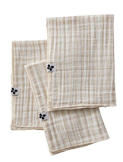 3er Set Servietten Vickie40 x 40 cm von L'EFFET PAPILLON 