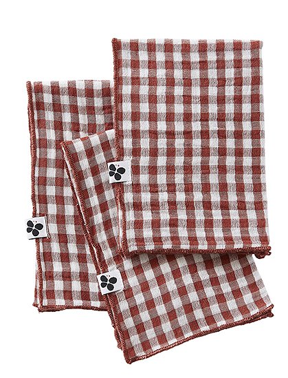 3er Set Servietten Vickie40 x 40 cm von L'EFFET PAPILLON 