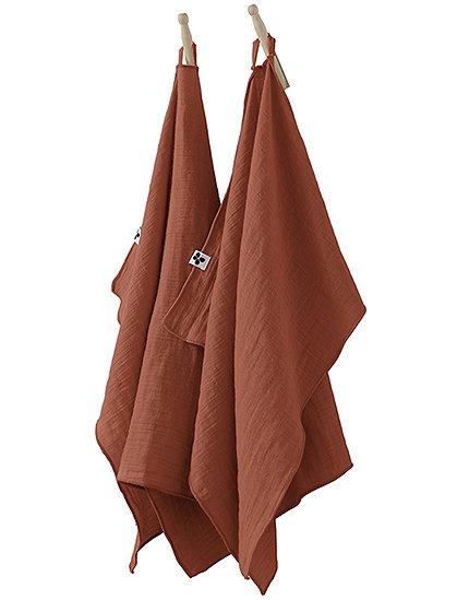 2 Geschirrhandtücher Gaia70 x 50 cm von L'EFFET PAPILLON 