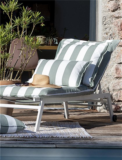 Liegeauflage Noa outdoor190 x 70 cm von L'EFFET PAPILLON 