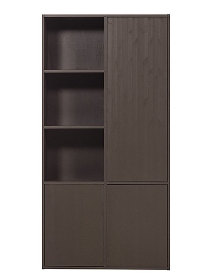 Schrank Serie Meggy, mittelbraun4 Module, 40 cm tief  von WOOOD