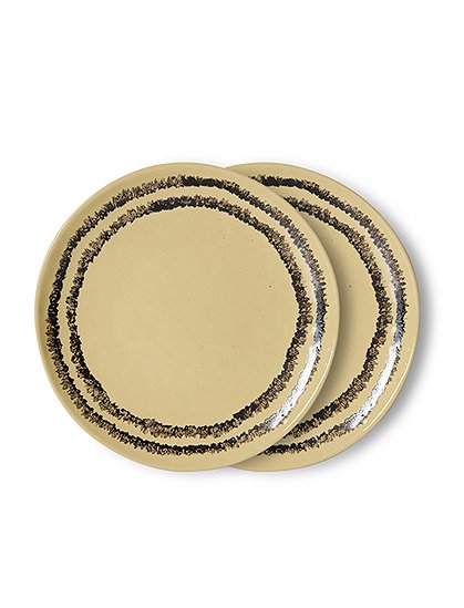 70s DesserttellerØ 18,5 cm, 2er Set von HKLIVING