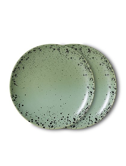 70s DesserttellerØ 18,5 cm, 2er Set von HKLIVING