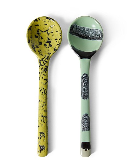 70s 2er Set Servierlöffel3 x 23,5 x 6 cm  von HKLIVING