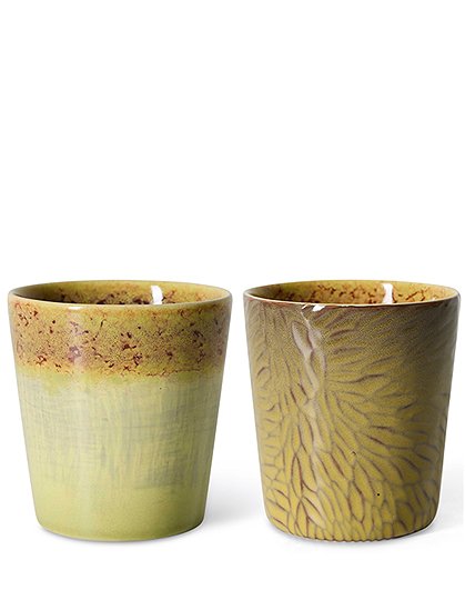 70s Coffee Mugs Van Gogh8xØ7,5cm, 2er Set, 230 ml von HKLIVING