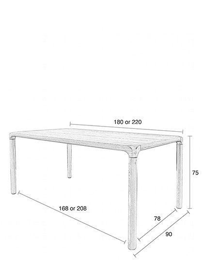 Tisch Storm 90x160/180/220, Zuiver &#9733; Kundenbewertung "Sehr gut" &#9733; 10&euro; Rabatt für Neukunden &#9733; Schnell verschickt &#9733; Jetzt kaufen bei car-Moebel.de