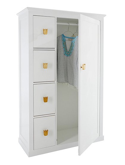 Kinderschrank mit Kronengriffen &#9733; Kundenbewertung "Sehr gut" &#9733; 10&euro; Rabatt für Neukunden &#9733; Schnell verschickt &#9733; Günstig bei car-Moebel.de