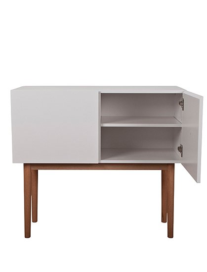 Kommode high on wood, weiß, 2Türen 2