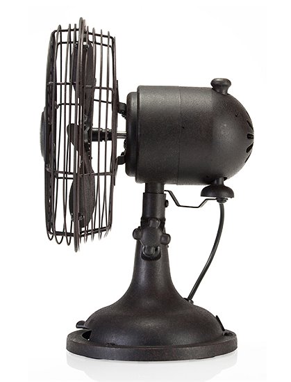 Retro Ventilator, schwarz 1