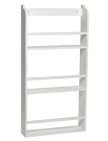 Teller/Bücherregal, weiß, hoch 1