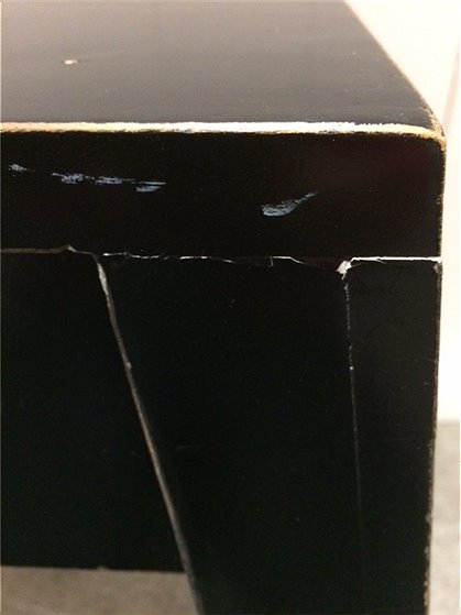LVd92 Hocker, Holz, schwarz 1