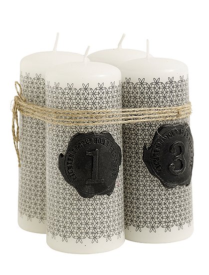 Adventskerzen 4er-Set von NORDAL &#9733; Kundenbewertung "Sehr gut" &#9733; 10&euro; Rabatt für Neukunden &#9733; Schnell verschickt &#9733; Jetzt günstig kaufen bei car-Moebel.de