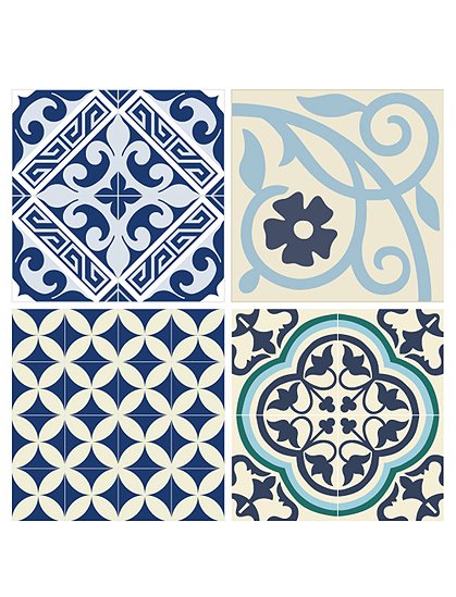 Fliesenaufkleber blau von Beija Flor &#9733; Kundenbewertung "Sehr gut" &#9733; Gratis-Versand ab 49 &#8364; &#9733; Schnell verschickt &#9733; Günstig bei car-Moebel.de!