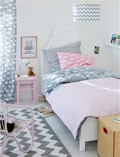 Tagesdecke, grau/rosa &#9733; Kundenbewertung "Sehr gut" &#9733; 10&euro; Rabatt für Neukunden &#9733; Schnell verschickt &#9733; Jetzt günstig kaufen bei car-Moebel.de