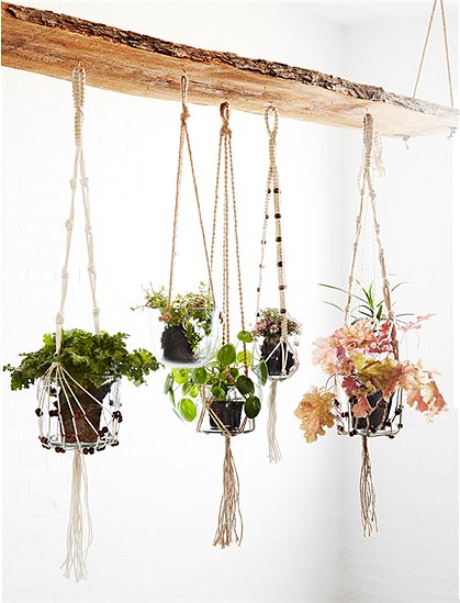 Blumenampelhalter weiß von MADAM STOLTZ &#9733; Kundenbewertung "Sehr gut" &#9733; 10&euro; Rabatt für Neukunden &#9733; Schnell verschickt &#9733; Günstig kaufen bei car-Moebel.de