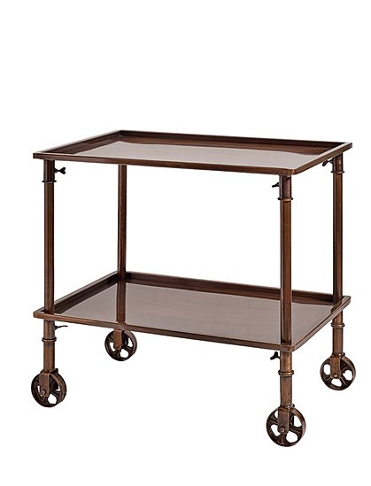 Servierwagen Kupferfinish von NORDAL &#9733; Kundenbewertung "Sehr gut" &#9733; 10&euro; Rabatt für Neukunden &#9733; Schnell verschickt &#9733; Günstig kaufen bei car-Moebel.de