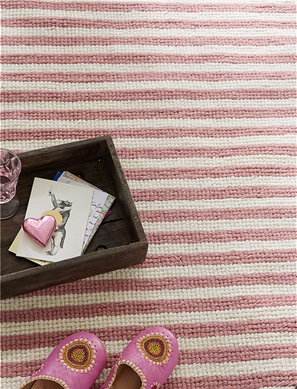 Teppich mit pinken Streifen &#9733; Kundenbewertung "Sehr gut" &#9733; 10&euro; Rabatt für Neukunden &#9733; Schnell verschickt &#9733; Jetzt günstig kaufen bei car-Moebel.de