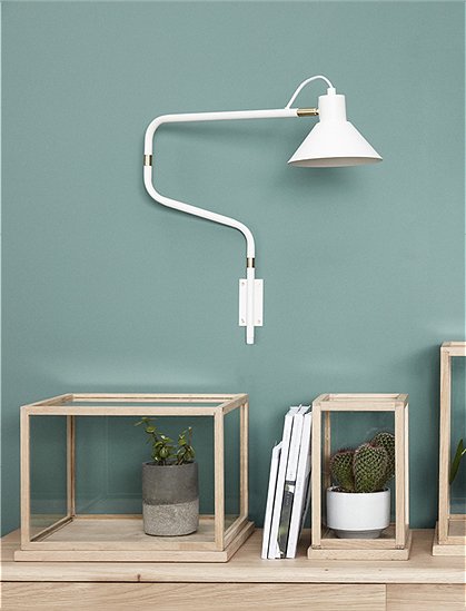 Wandleuchte weiß von Hübsch Interior &#9733; Kundenbewertung "Sehr gut" &#9733; 10&euro; Rabatt für Neukunden &#9733; Schnell verschickt &#9733; Günstig bei car-Moebel.de