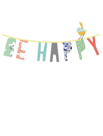 Sticker Be Happy von MIMI'lou &#9733; Kundenbewertung "Sehr gut" &#9733; 10&euro; Rabatt für Neukunden &#9733; Schnell verschickt &#9733; Günstig bei car-Moebel.de