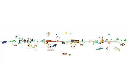 Wandsticker Landschaft von Mimi Lou &#9733; Kundenbewertung "Sehr gut" &#9733; 10&euro; Rabatt für Neukunden &#9733; Schnell verschickt &#9733; Jetzt kaufen bei car-Moebel.de
