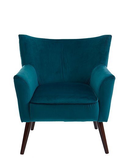 LVHJSES516425B , Sessel Samt Blau 1