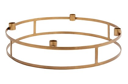 Kerzenhalter Adventskranz von Nordal #haken#Adventskerzenhalter #haken#Kerzenleuchter #haken#Messing #haken#goldfarben #haken#zeitloses Design #haken#jetzt online entdecken
