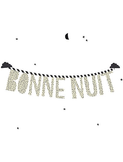 Wandsticker Bonne Nuit von Mimi Lou &#9733; Kundenbewertung "Sehr gut" &#9733; 10&euro; Rabatt für Neukunden &#9733; Schnell verschickt &#9733; Günstig bei car-Moebel.de