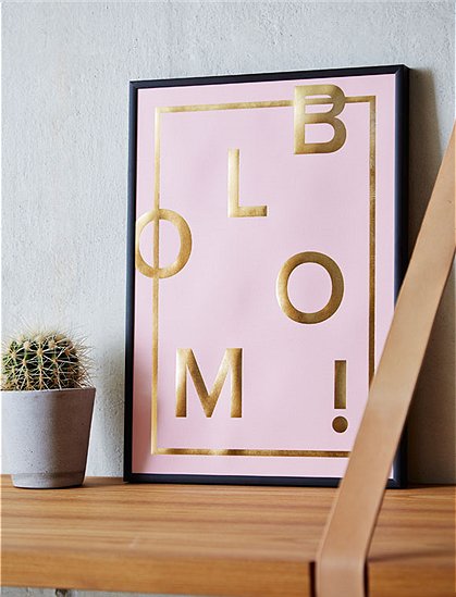 Poster Bloom von I LOVE MY TYPE &#9733; Kundenbewertung "Sehr gut" &#9733; 10&euro; Rabatt für Neukunden &#9733; Schnell verschickt &#9733; Günstig bei car-Moebel.de