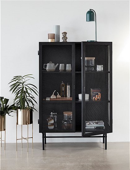 Vitrine Metall von HÜBSCH Interior &#9733; Kundenbewertung "Sehr gut" &#9733; 10&euro; Rabatt für Neukunden &#9733; Schnell verschickt &#9733; Günstig bei car-Moebel.de