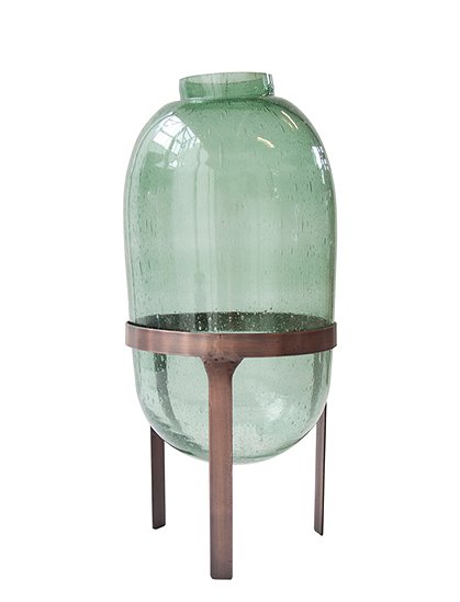 Vase mit Metallfuß von UNC &#9733; Kundenbewertung "Sehr gut" &#9733; 10&euro; Rabatt für Neukunden &#9733; Schnell verschickt &#9733; Jetzt günstig kaufen bei car-Moebel.de