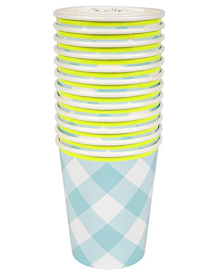 Partyset Vichy Karo von Meri Meri &#9733; Kundenbewertung "Sehr gut" &#9733; 10&euro; Rabatt für Neukunden &#9733; Schnell verschickt &#9733; Günstig bei car-Moebel.de