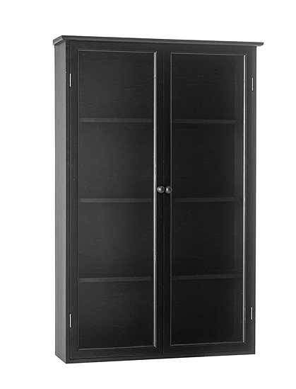 Vitrinenschrank schwarz von Bloomingville &#9733; Kundenbewertung "Sehr gut" &#9733; 10&euro; Neukundenrabatt &#9733; Schnell verschickt &#9733; Günstig bei car-Moebel.de