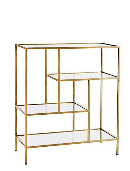 Standregal Messing von MADAM STOLTZ &#9733; Kundenbewertung "Sehr gut" &#9733; 10&euro; Rabatt für Neukunden &#9733; Jetzt günstig kaufen bei car-Moebel.de