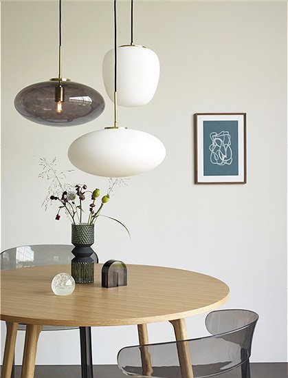 Hängeleuchte aus Glas und Messing von HÜBSCH Interior #haken#Lampen #haken#Neuheiten #haken#Top Preise #haken#schnell geliefert #haken#10&euro; auf Newsletter-Neuanmeldung