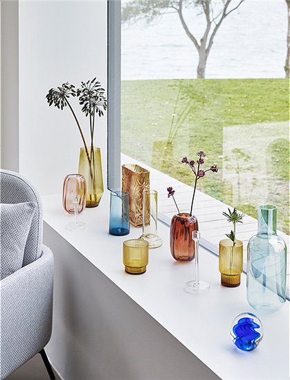Vase irisierend von HÜBSCH Interior &#9733; Kundenbewertung "Sehr gut" &#9733; 10&euro; Neukundenrabatt &#9733; Schnell verschickt &#9733; Jetzt kaufen bei car-Moebel.de