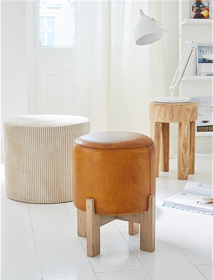 Pouf mit Leder &#9733; Kundenbewertung "Sehr gut" &#9733; 10&euro; Rabatt für Neukunden &#9733; Schnell verschickt &#9733; Jetzt günstig kaufen bei car-Moebel.de