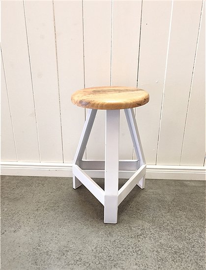 Hocker Metall/Holz Nr : 401 2