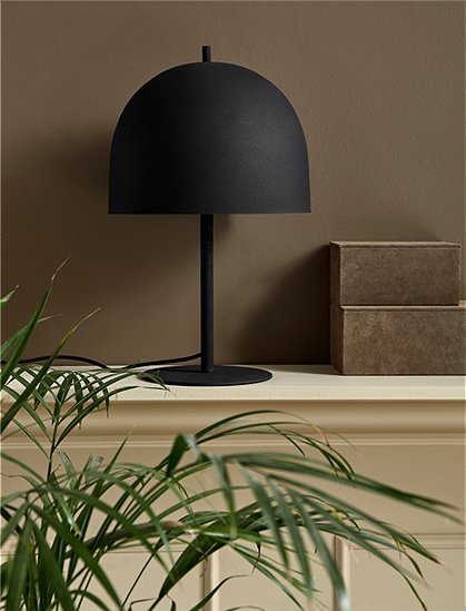 Schwarze Tischleuchte aus Metall von Nordal &#9733; Kundenbewertung "Sehr gut" &#9733; 10&euro; Rabatt für Neukunden &#9733; Schnell verschickt &#9733; Günstig bei car-Moebel.de