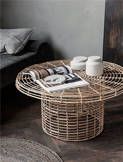 Beistelltisch aus Rattan von house doctor &#9733; Kundenbewertung "Sehr gut" &#9733; 10&euro; Rabatt für Neukunden &#9733; Jetzt günstig kaufen bei car-Moebel.de