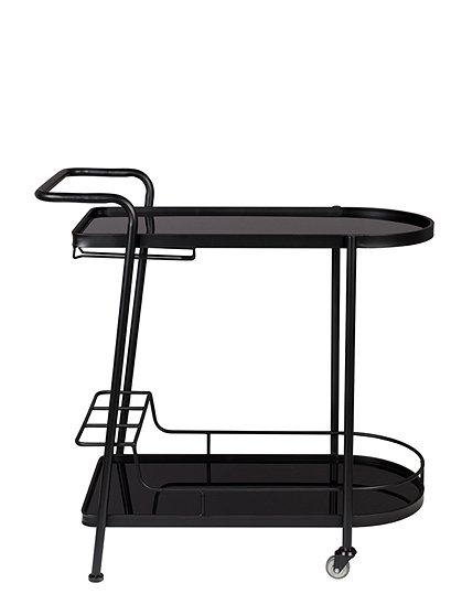schwarzer Servierwagen &#9733; Kundenbewertung "Sehr gut" &#9733; 10&euro; Rabatt für Neukunden &#9733; Schnell verschickt &#9733; Jetzt günstig kaufen bei car-Moebel.de