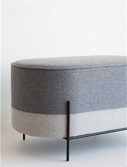 Pouf Metallfüße von HÜBSCH Interior &#9733; Kundenbewertung "Sehr gut" &#9733; 10&euro; Rabatt für Neukunden &#9733; Schnell verschickt &#9733; Günstig kaufen bei car-Moebel.de