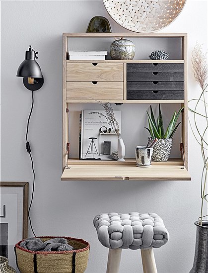 Sekretär von Bloomingville für die Wand &#9733; Kundenbewertung "Sehr gut" &#9733; 10&euro; Rabatt für Neukunden &#9733; Schnell verschickt &#9733; Günstig bei car-Moebel.de
