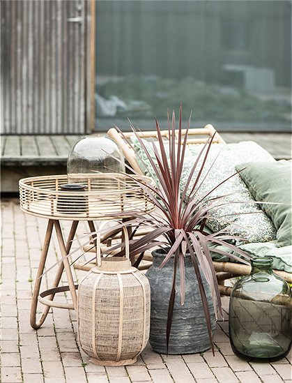 Beistelltisch aus Rattan von Ib Laursen  &#9733; Kundenbewertung "Sehr gut" &#9733; 10&euro; Rabatt für Neukunden &#9733; Schnell verschickt &#9733; Günstig bei car-Moebel.de